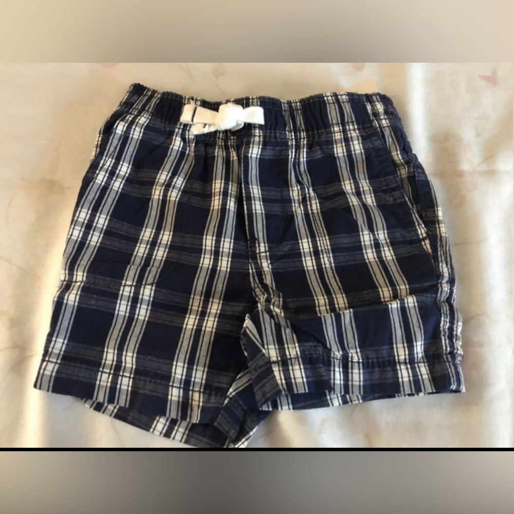 3/$9 - NWT Carter's Boys Plaid Shorts Size 6 months